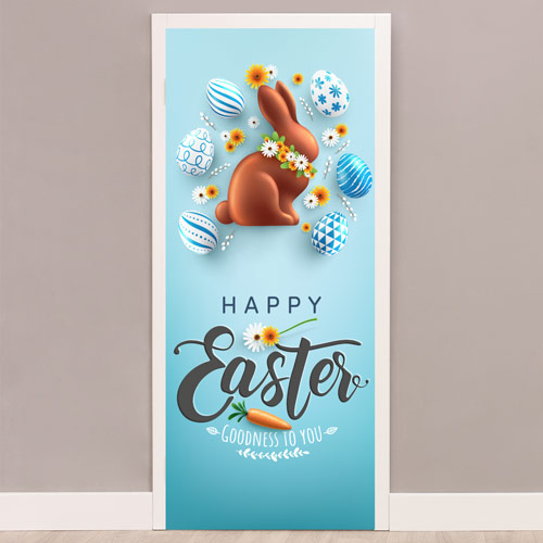2 stuks Happy Easter theedoeken, Happy Easter theedoek, 43 x 66 cm
