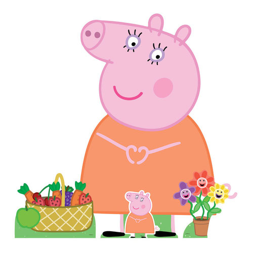 Mummy Pig (Peppa Pig) Cardboard Cutouts Decoration Pack Partyrama