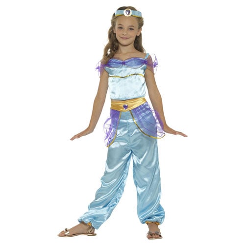IZKIZF Girls Jasmine Costume - Arabian Princess Aladdin Halloween & Party Dress Outfit