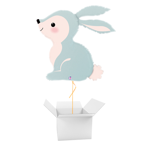Balloon Inflatable Rabbit Blue Woodland Blue Bunny Giant Helium Foil Balloon - Inflated Balloon in a ...
