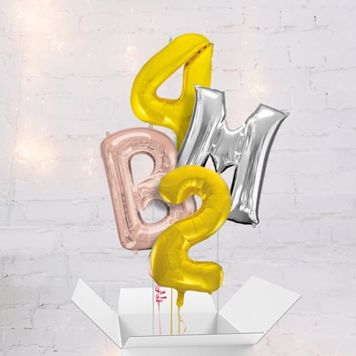 Numbers & Letters Balloon In A Box