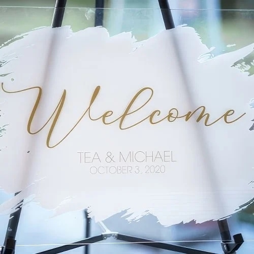 Bespoke Acrylic Party Table Signs, Signage & Decor