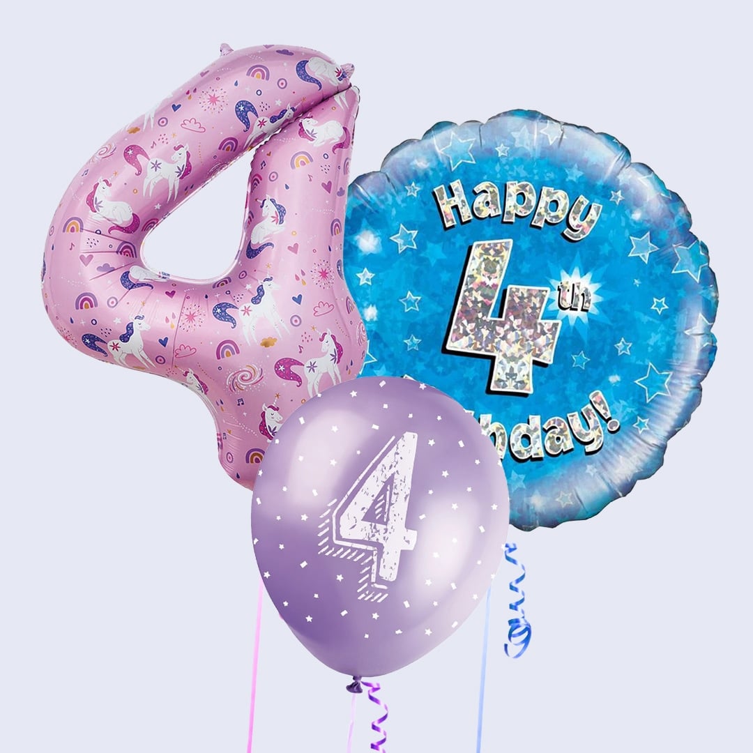 4th Birthday Balloons