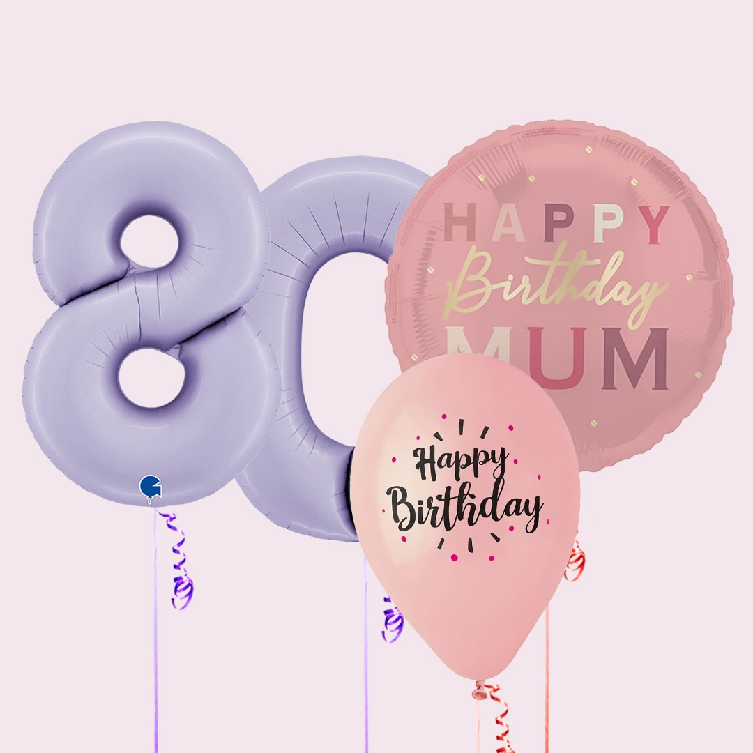 80th Birthday Balloons