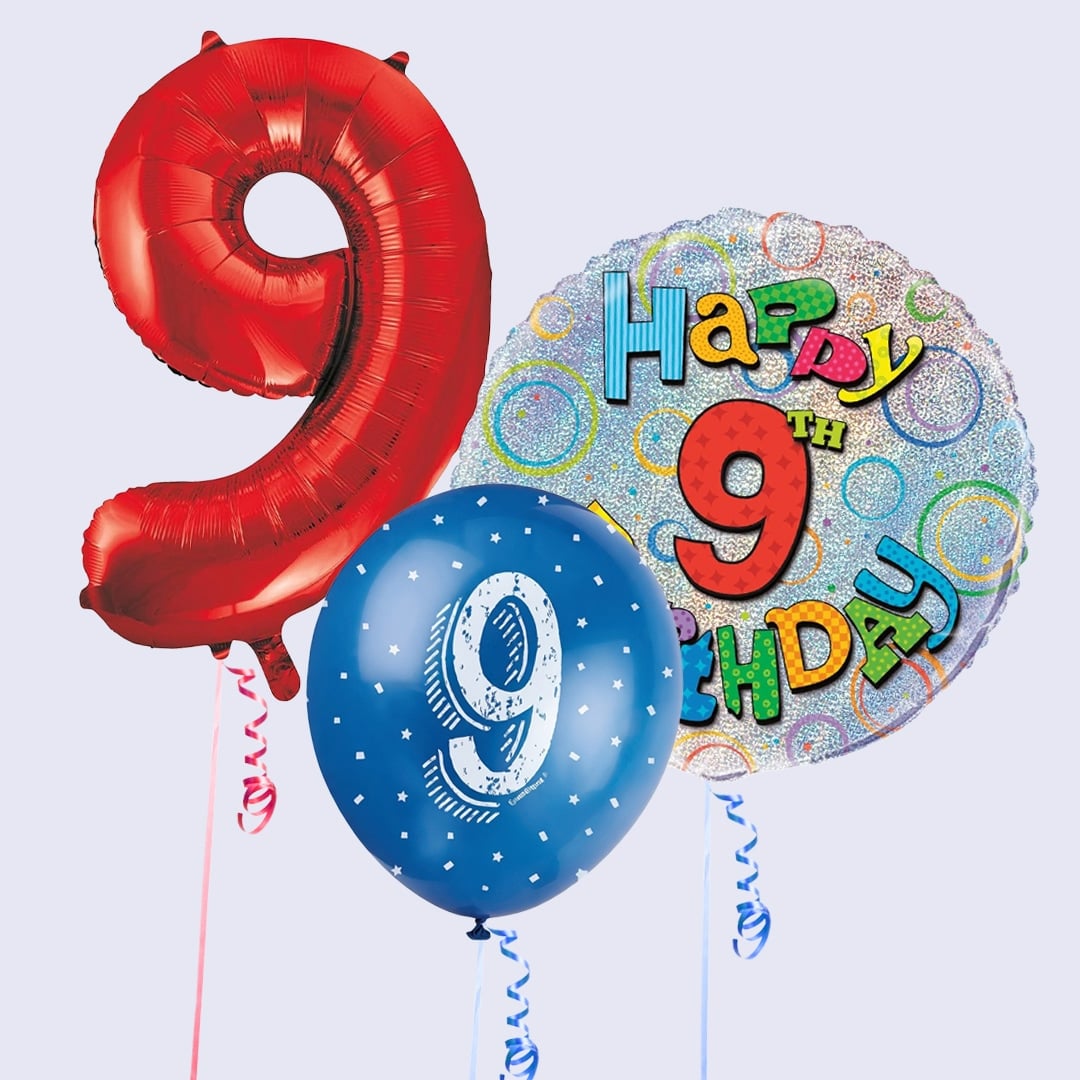 9th Birthday Balloons