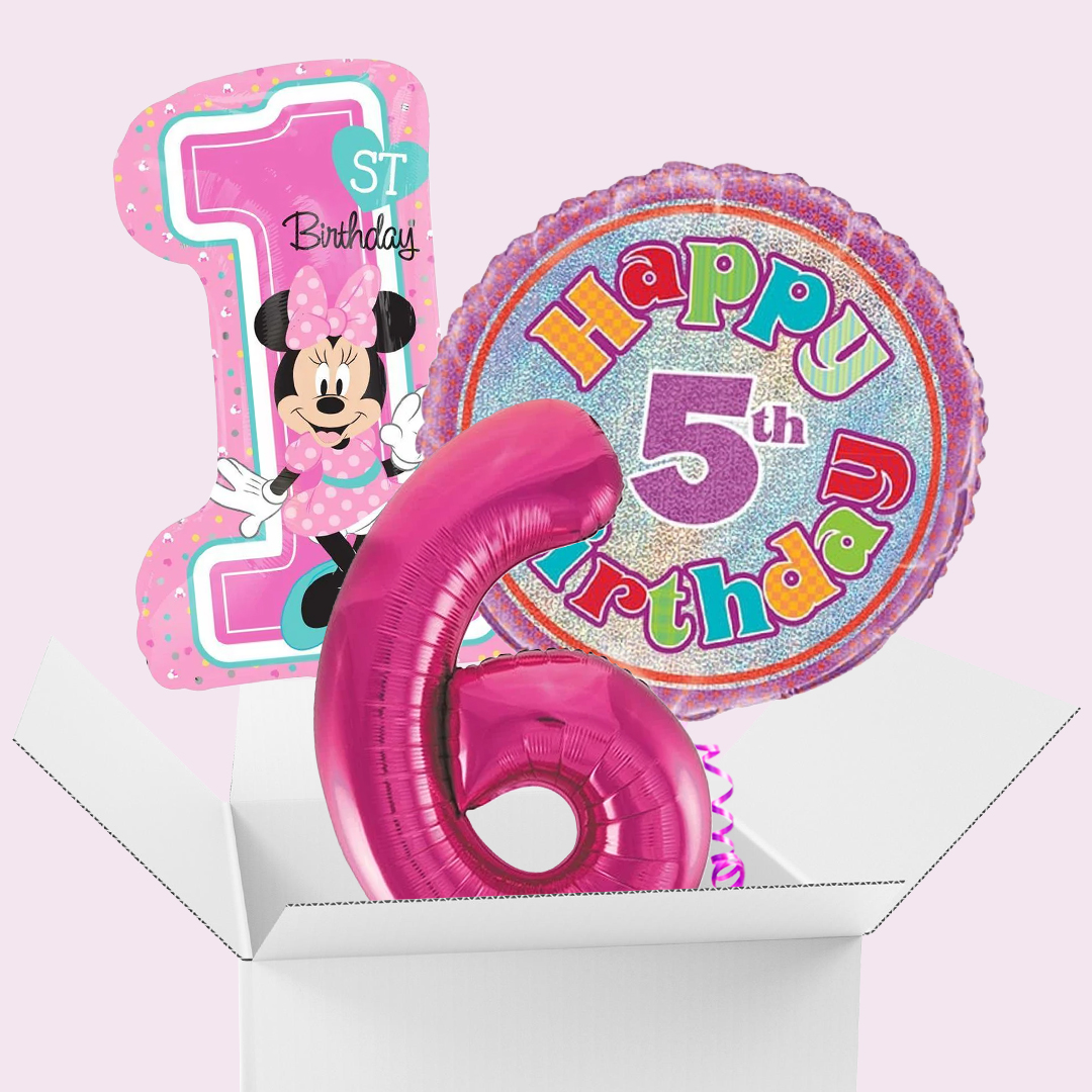 Children's Birthday Ages Balloon In A Box