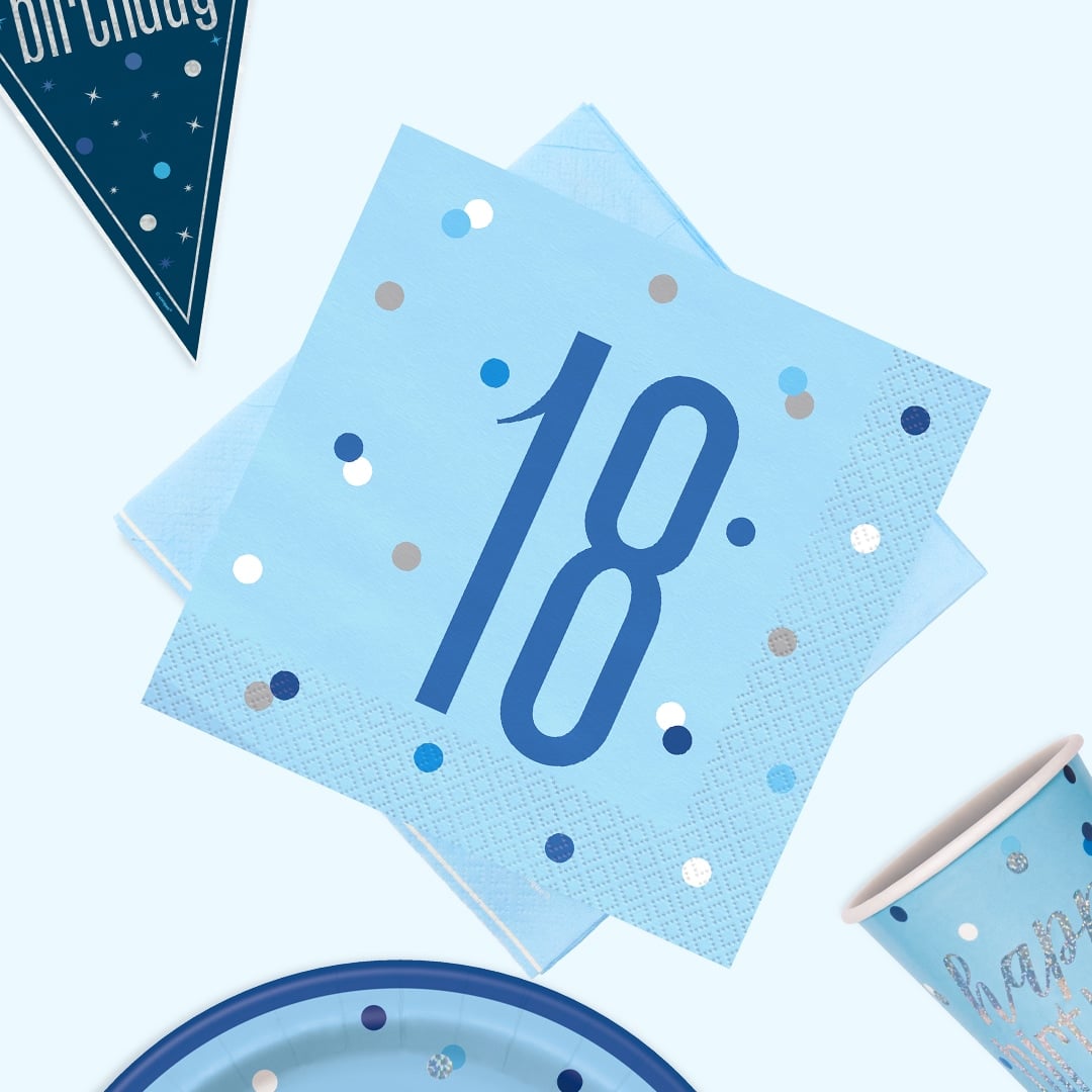 Blue Glitz 18th Birthday