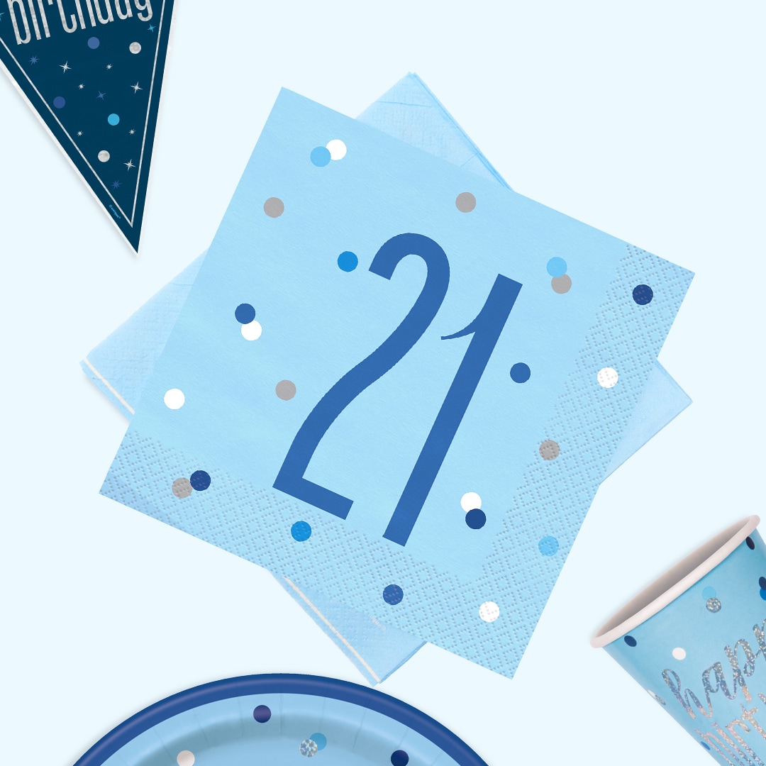 Blue Glitz 21st Birthday