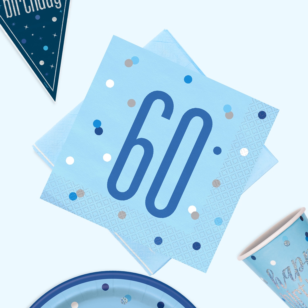 Blue Glitz 60th Birthday